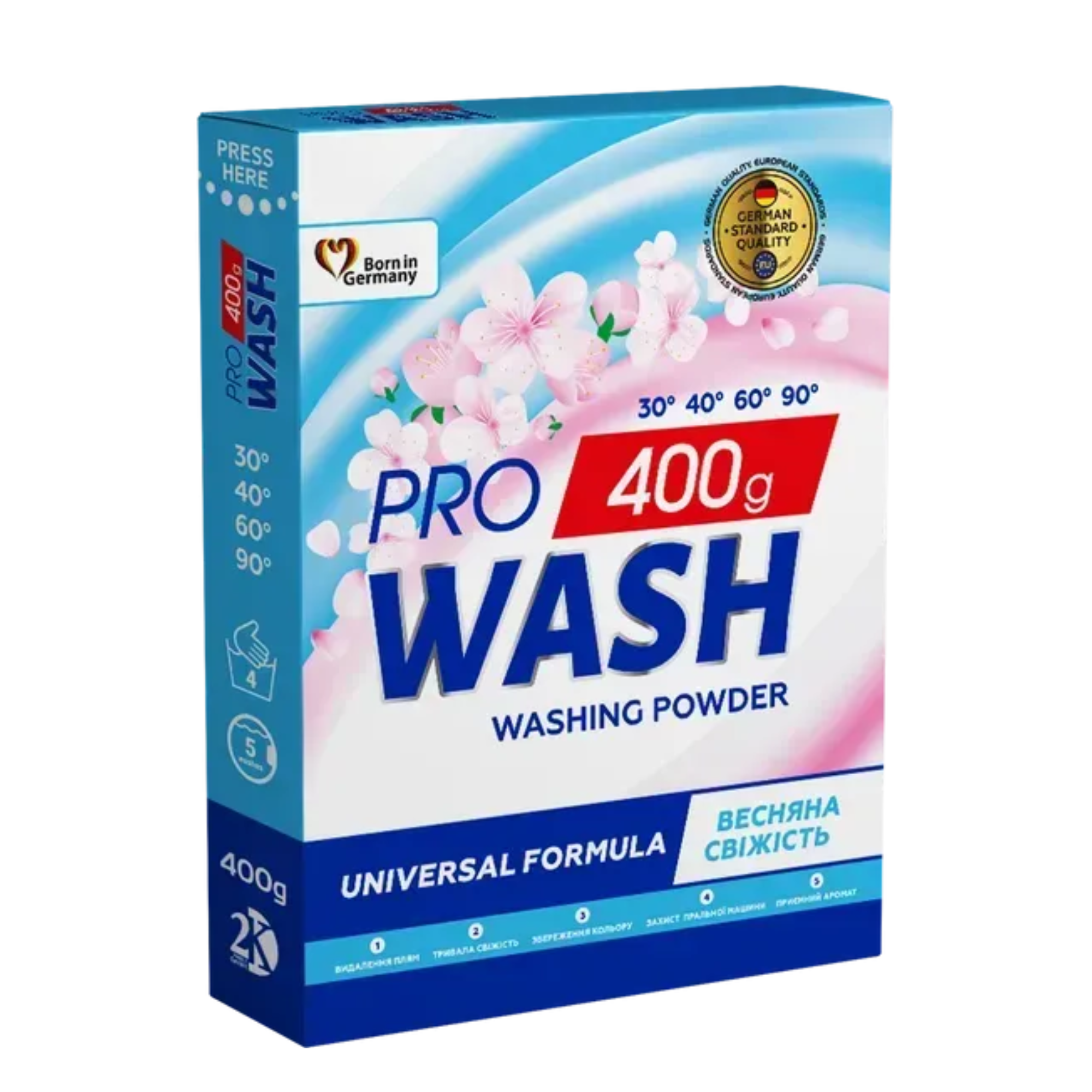 Пральн. порошок д/кольор. Expert Wash 400г Весняна свіжість