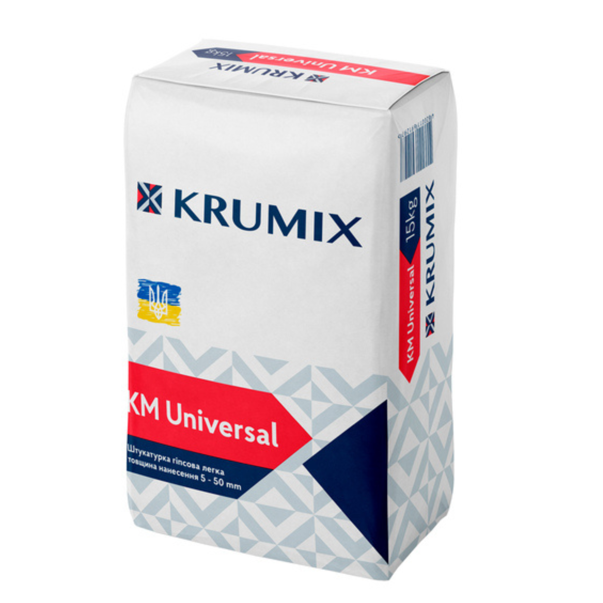 KRUMIX Штукатурка гіпсова легка КМ Universal 30кг/40пал.(5-50мм)
