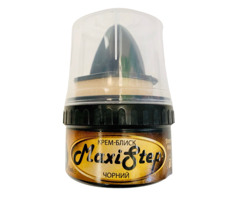 Крем для взуття MaxiStep, чорний  55ml