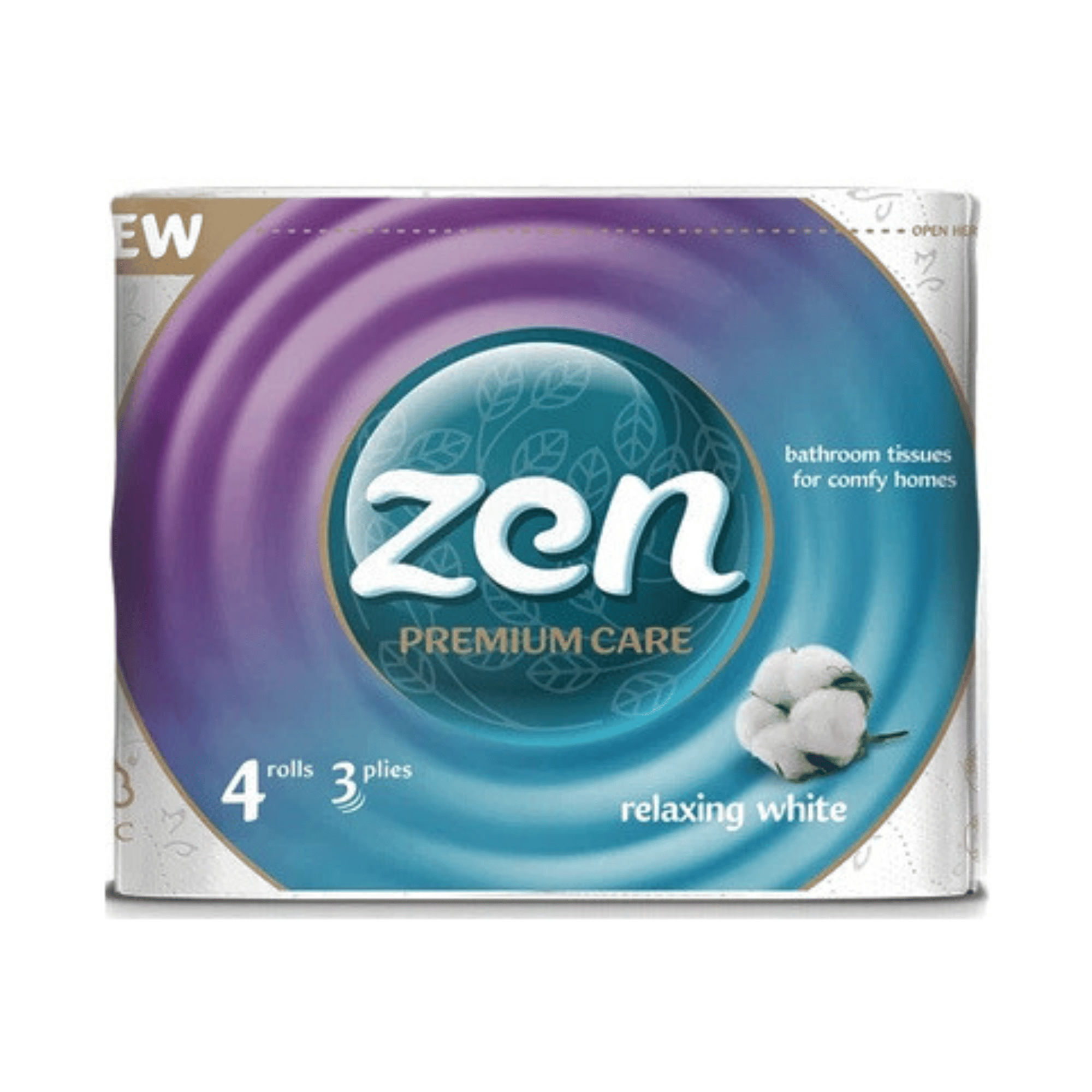 Туалетний папір ZEN тришаровий (уп.4шт)