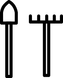 лопати граблі держаки