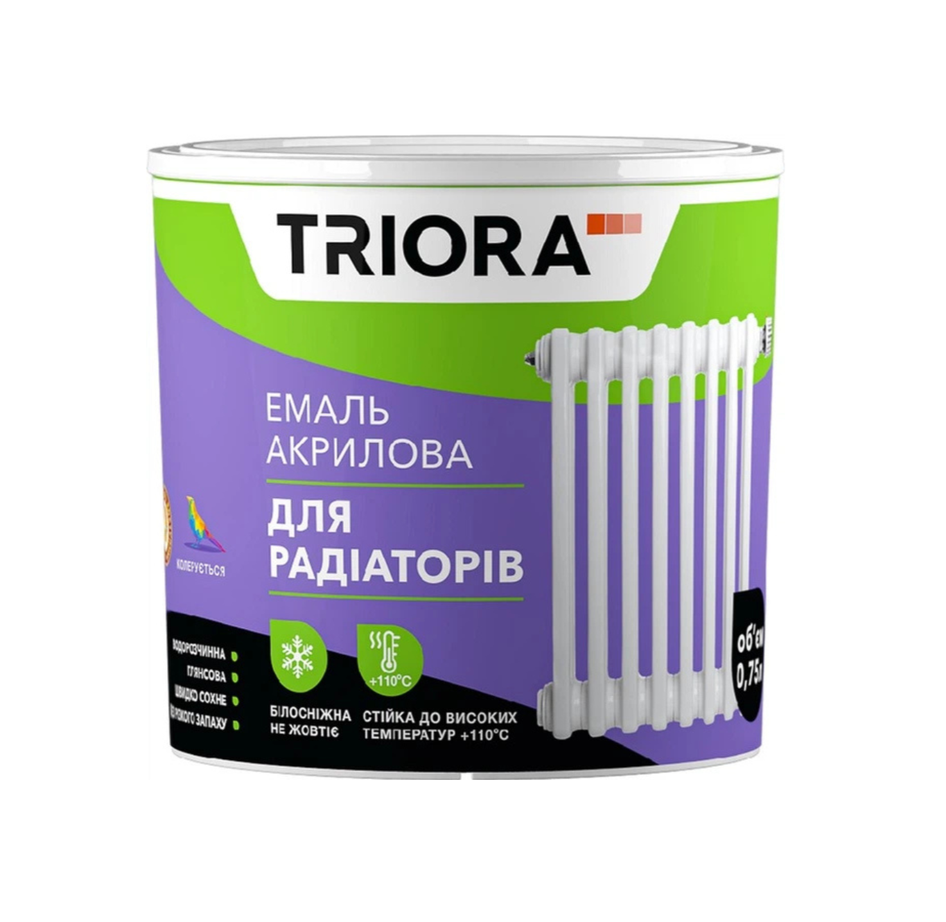 TRIORA Емаль акрил. для радіаторів 2л