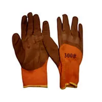 Рукавиці синтетичні КОРИЧН./ОРАНЖ. зпінене покриття 300#