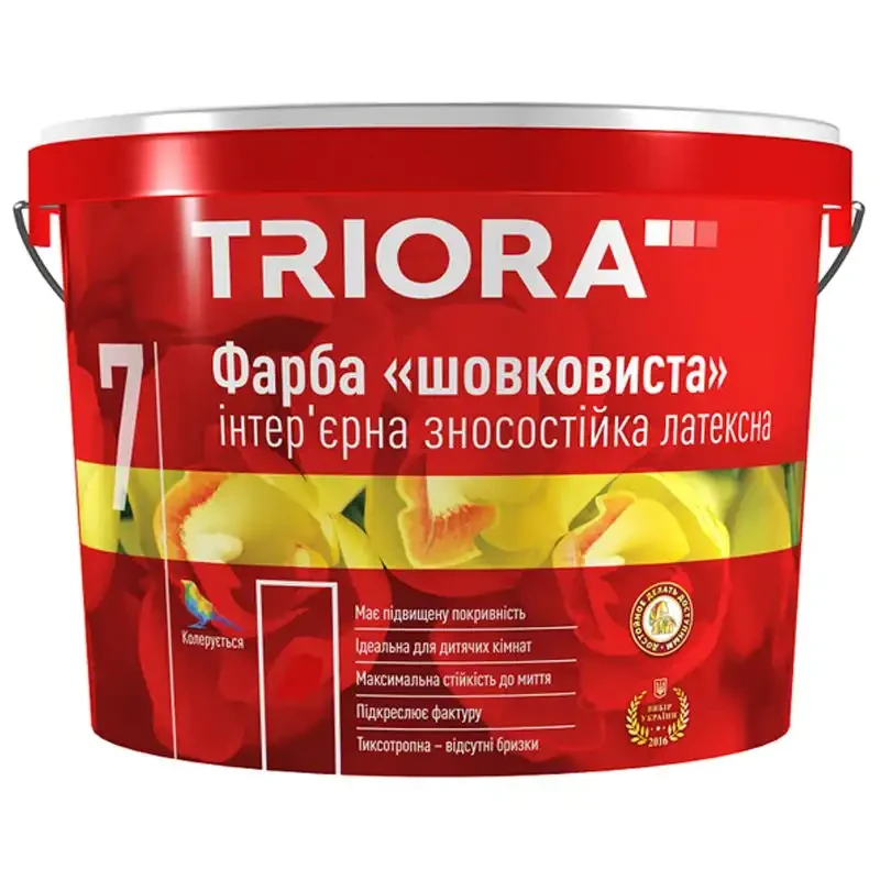 TRIORA "7" Фарба інтер'єрна шовк.-матова макс. стійка до миття  1л