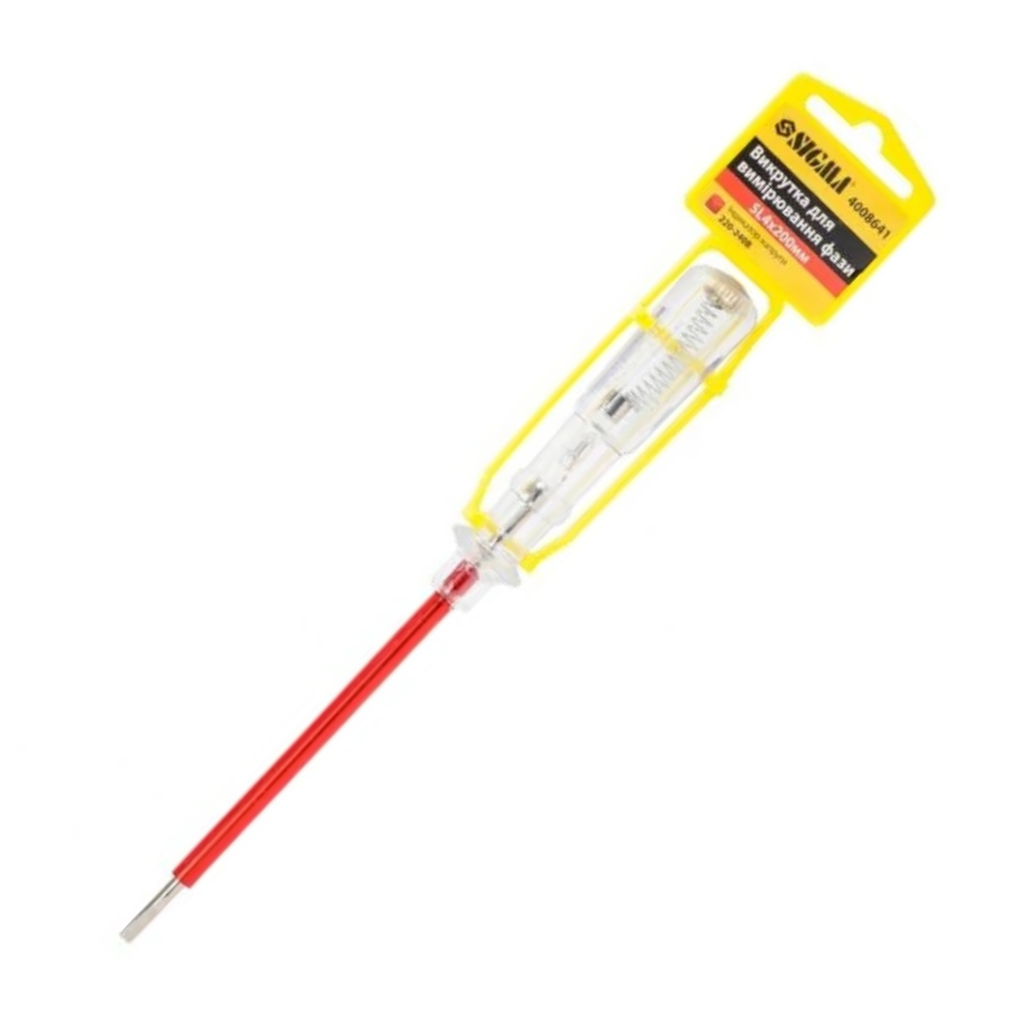 SIGMA викрутка-індикатор SL 4.0*200мм 220-240В 4008641