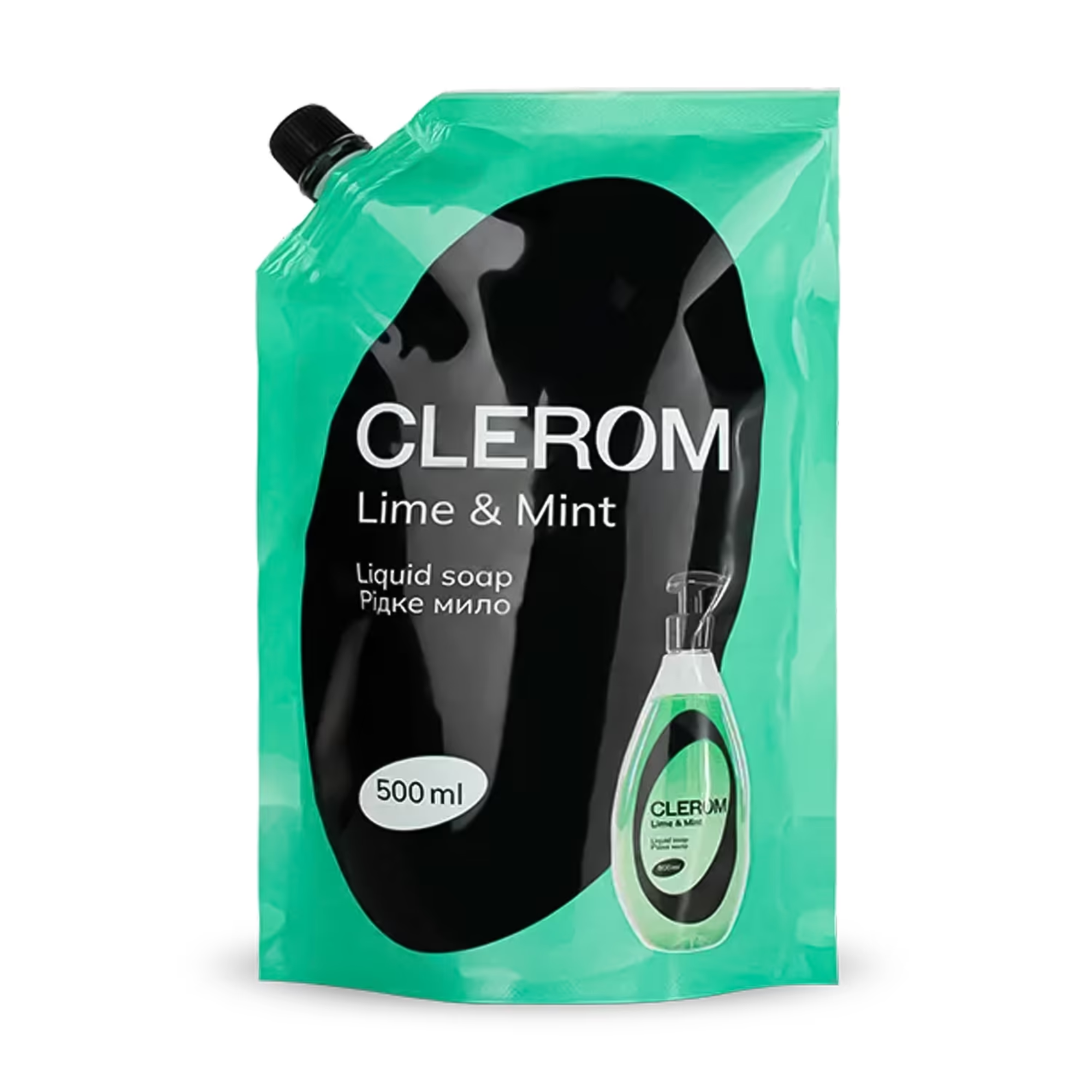 Мило рідке Clerom Лайм/М'ята (запаска) 1100мл