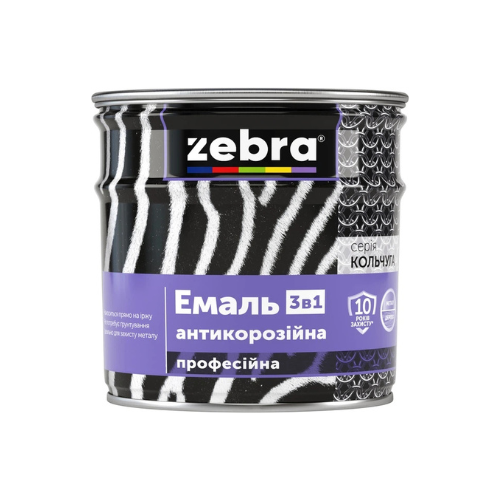 Zebra Емаль Антикор 3в1 0,75 №90 чорна