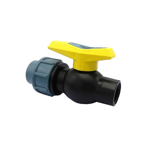 Кран кульовий цільнолитий ПНД STP D25 ВН 3/4"х3/4" PP (058807)