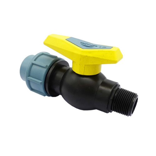Кран кульовий цільнолитий ПНД STP D25 ЗВ 25х3/4" PP (058808)