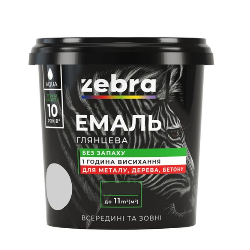 Zebra емаль акрилова 2кг сіра 17