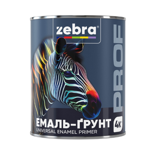 Zebra Емаль-грунт 0,8кг слонова-кістка (013Р)