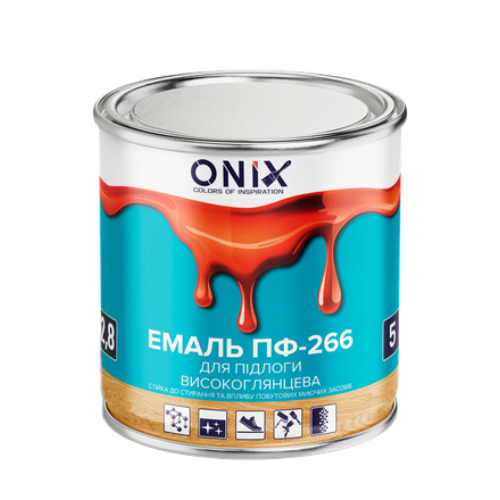ONIX Емаль ПФ-266 для підлоги Жовто-коричнева 2,8кг