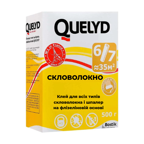Quelyd Клей для шпалер СКЛОВОЛОКНО (500г)