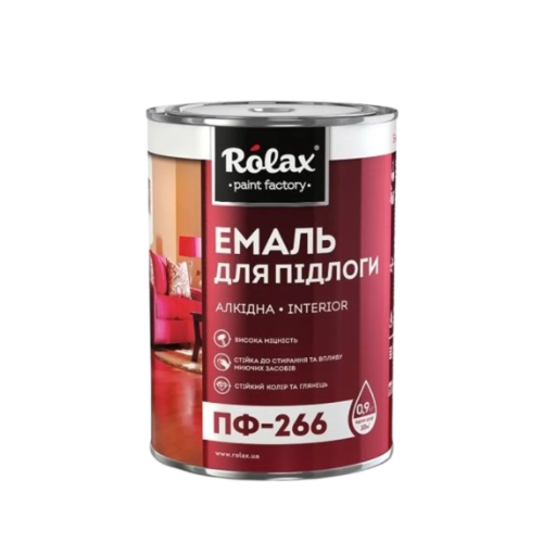 Rolax Емаль ПФ-266 Жовто-коричнева 2,8 кг