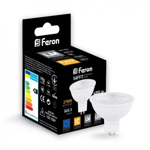 FERON LB-196 MR-16 230V 7W G-5.3 4000K Saffit