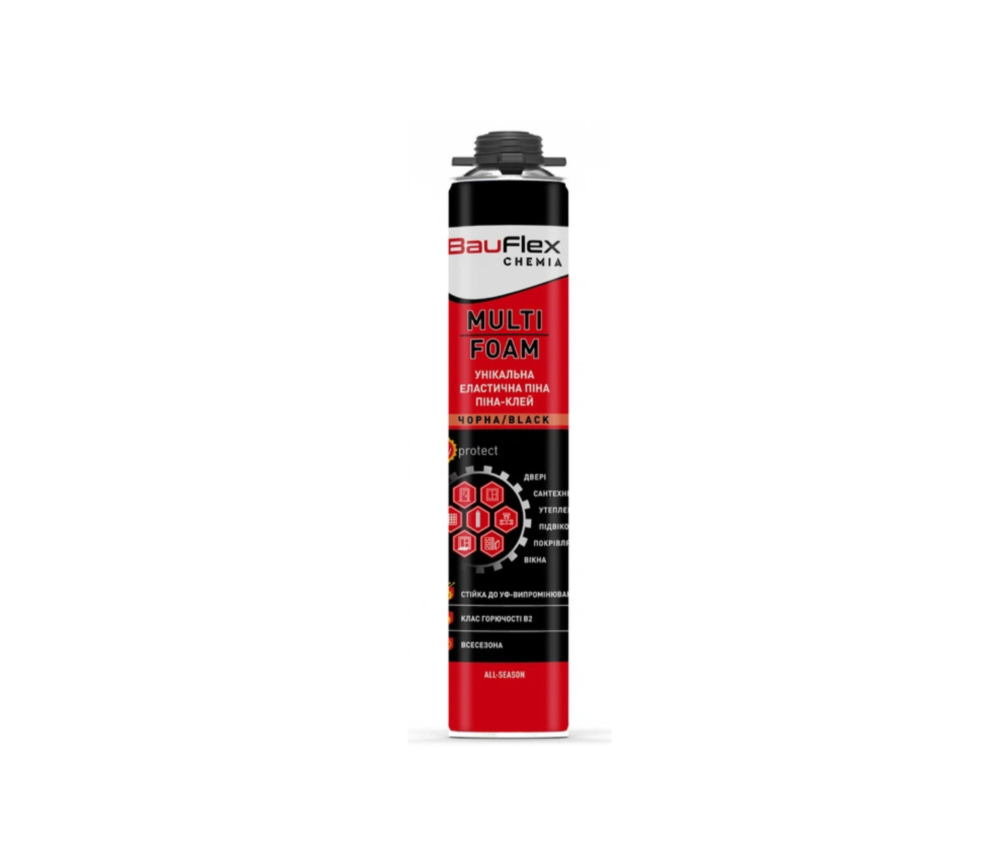 BAUFLEX GUN Клей-піна професійна 12 16 м2 INSULATION ADVENSIVE 800 МЛ