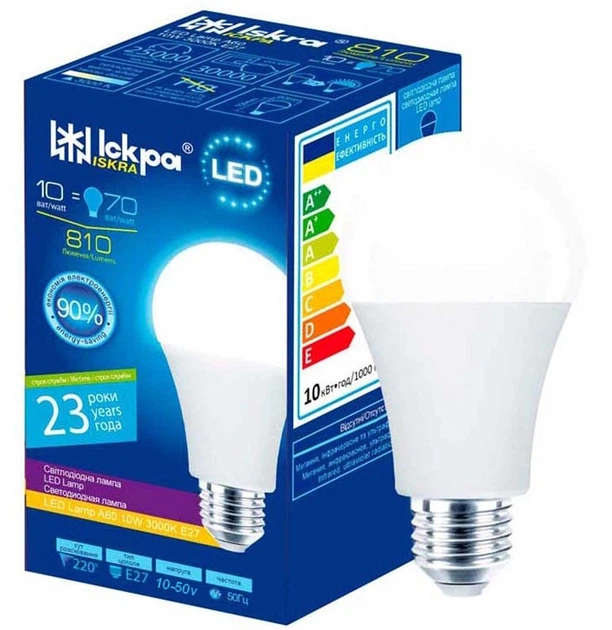 Іскра LED A60-12W E27 4000K