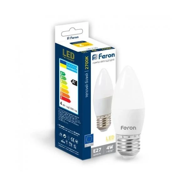 FERON LB-720 C37 230V 4W E27 4000K (свічка)