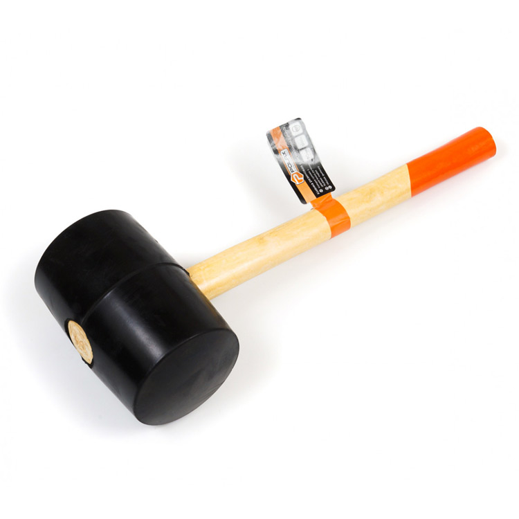 POLAX Киянка гумова, дерев`янна ручка  90мм, 1200г (39-006)