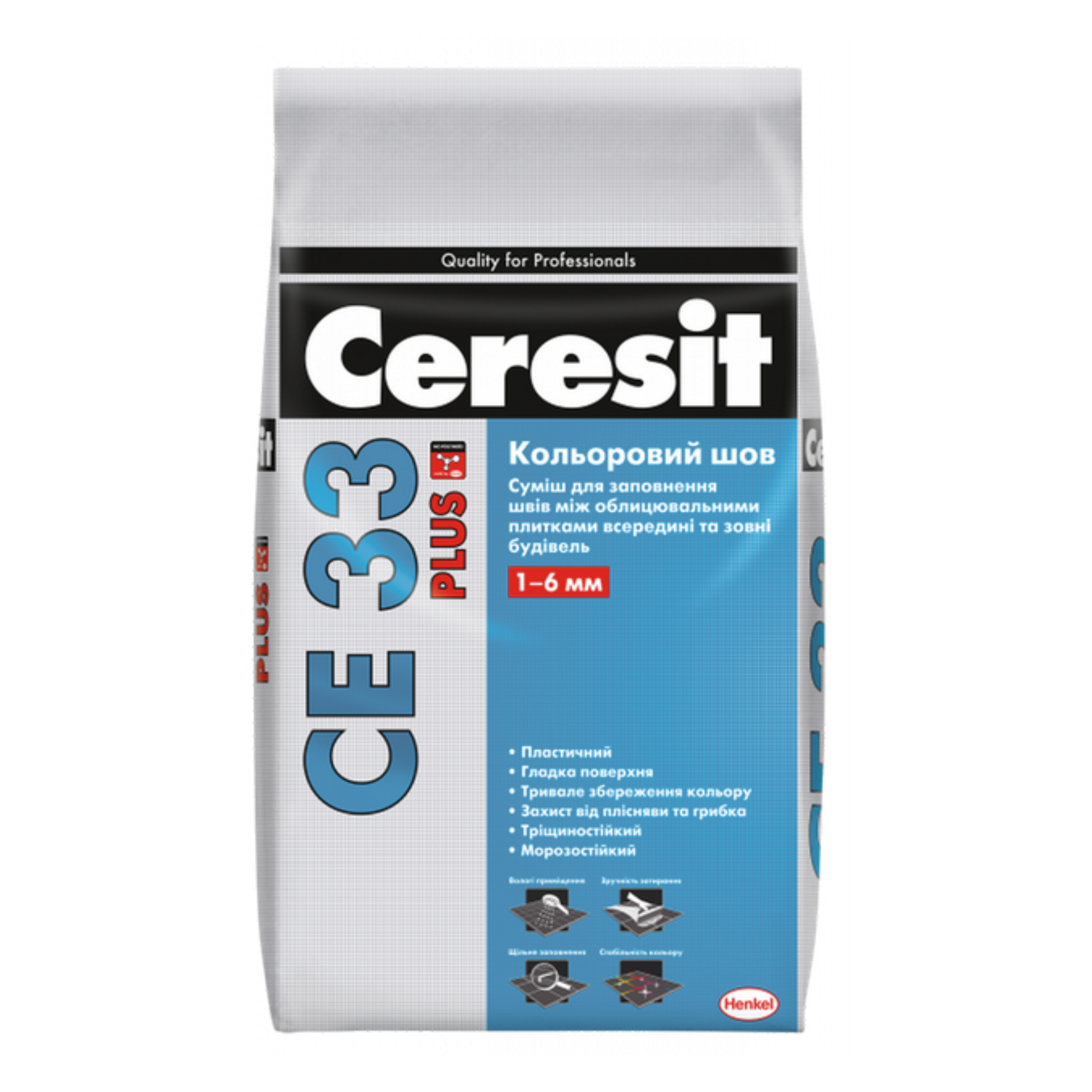 Ceresit СЕ 33 Plus 116 антрацит 2кг