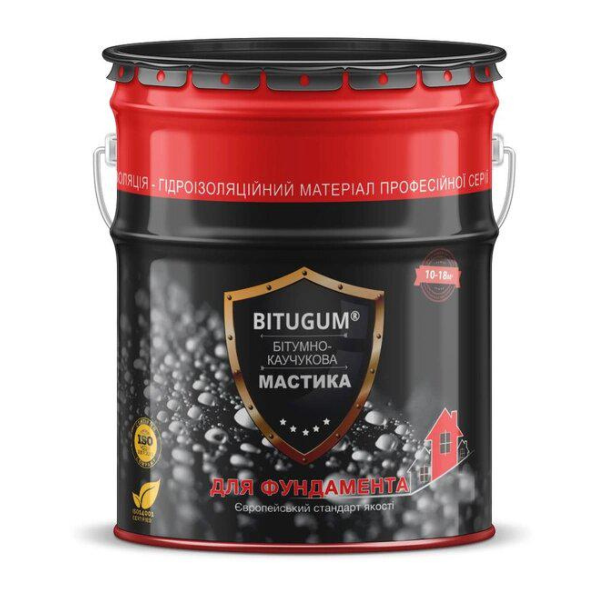 BITUGUM Мастика бітумно-каучук. (для фундаменту) 18кг