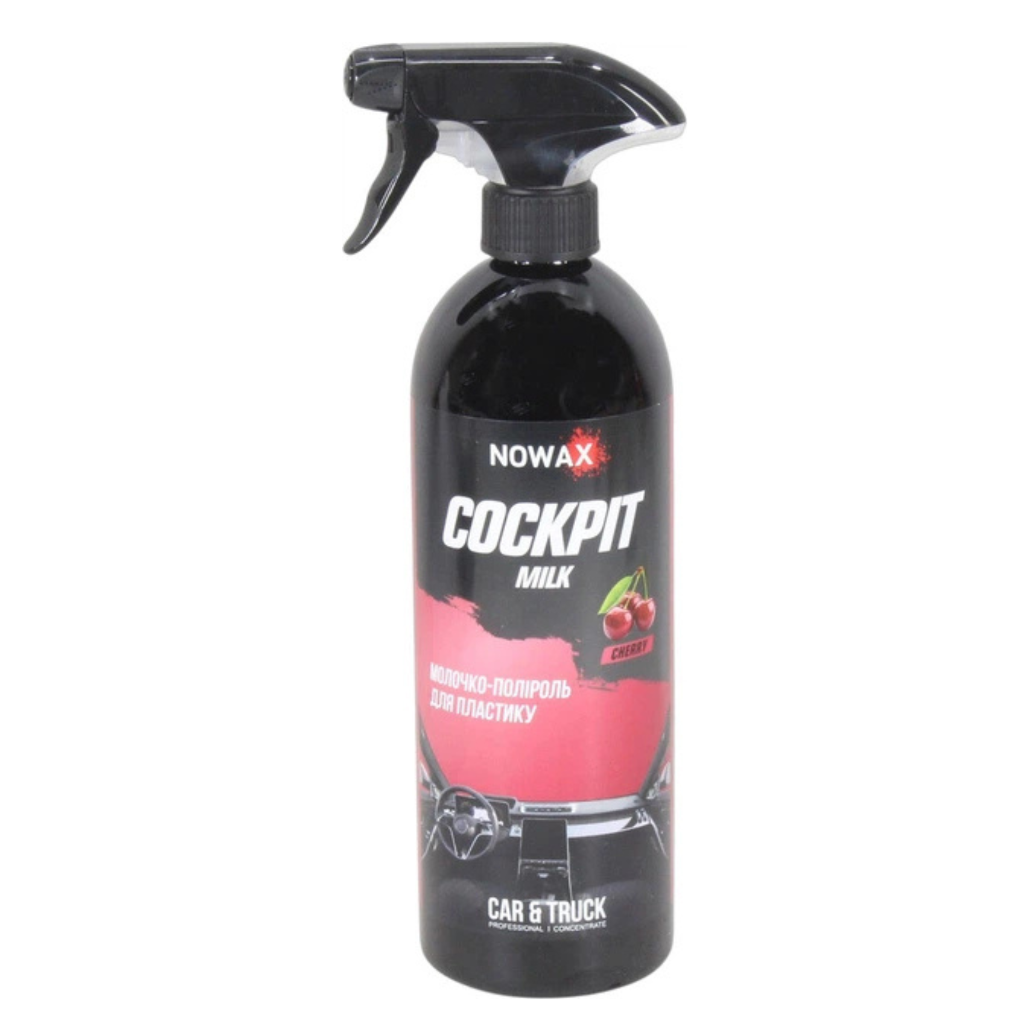NowaX Молочко-поліроль для пластику Cockpit Milk "Cherry" 750ml (NX75014)