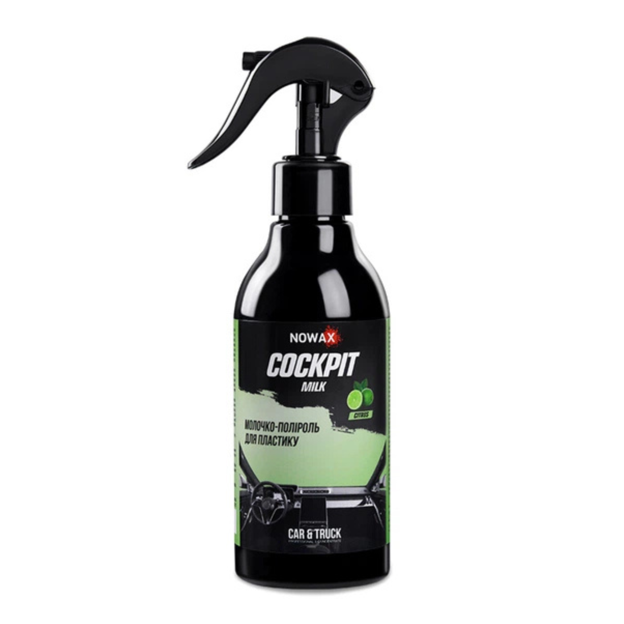 NowaX Молочко-поліроль для пластику Cockpit Milk "Citrus" 750ml (NX75009)