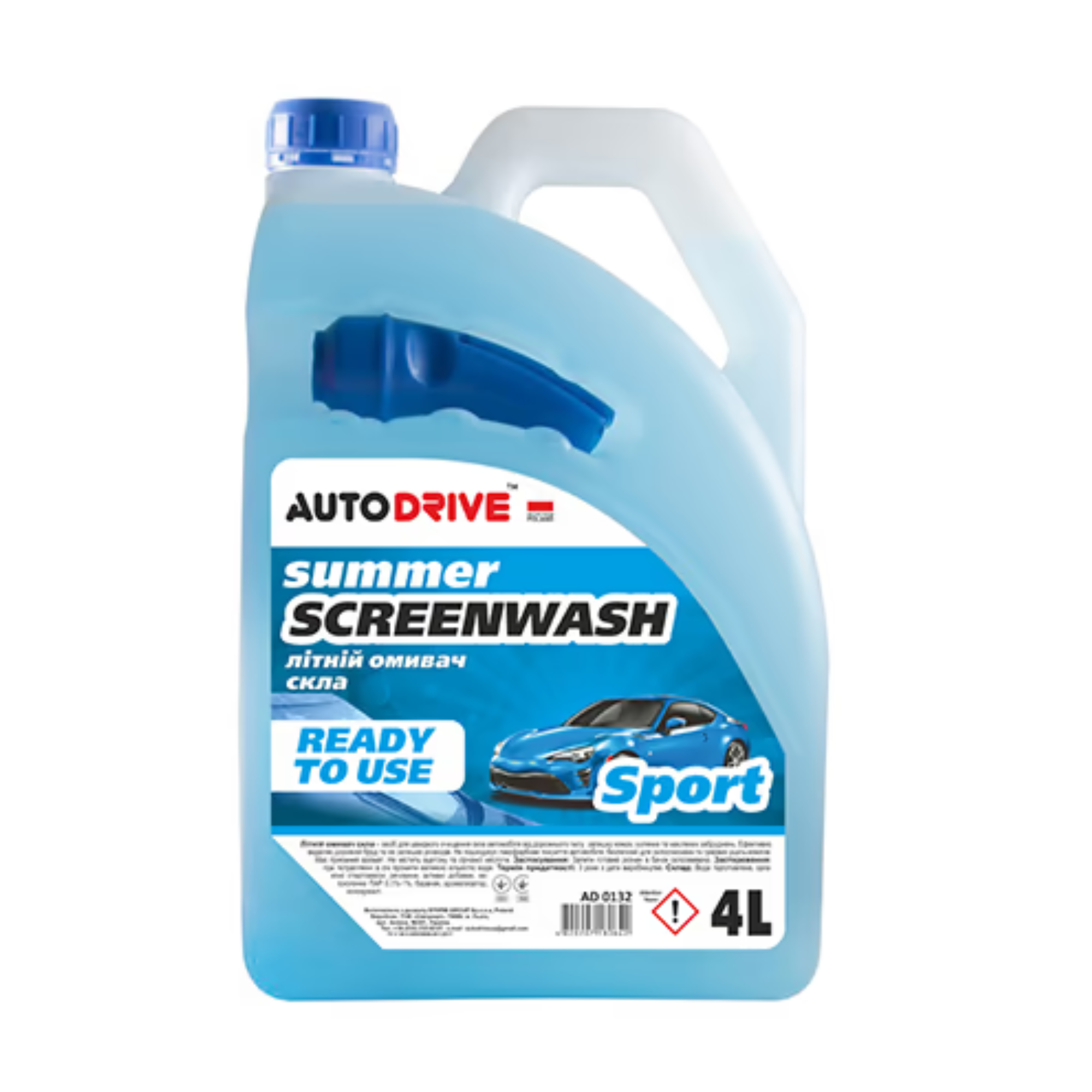 Auto Drive Омивач скла ЛІТНІЙ Summer Screen Wash "Sport" 4л (AD0132)
