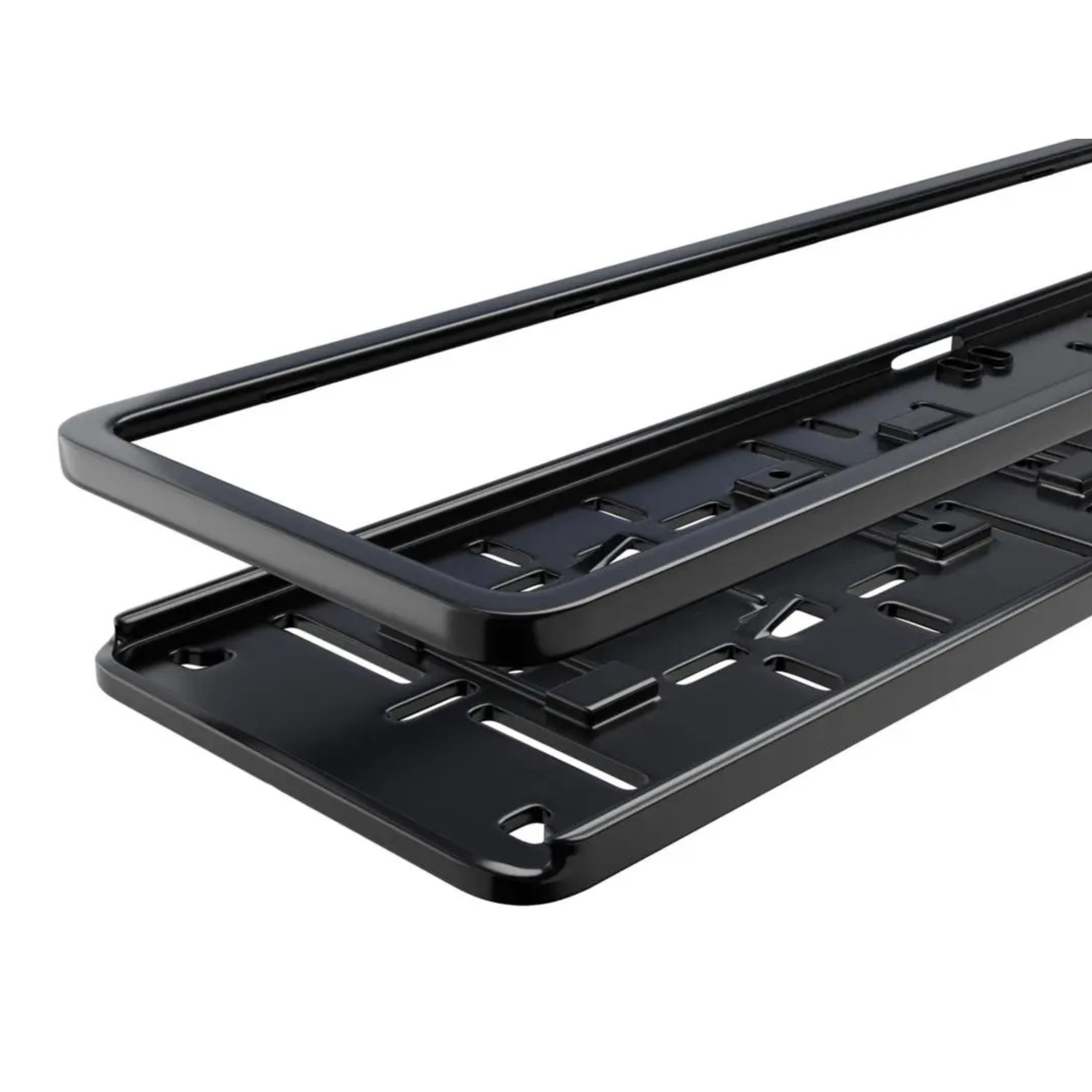 CarLife Рамка пiд номерний знак, чорна глянцева