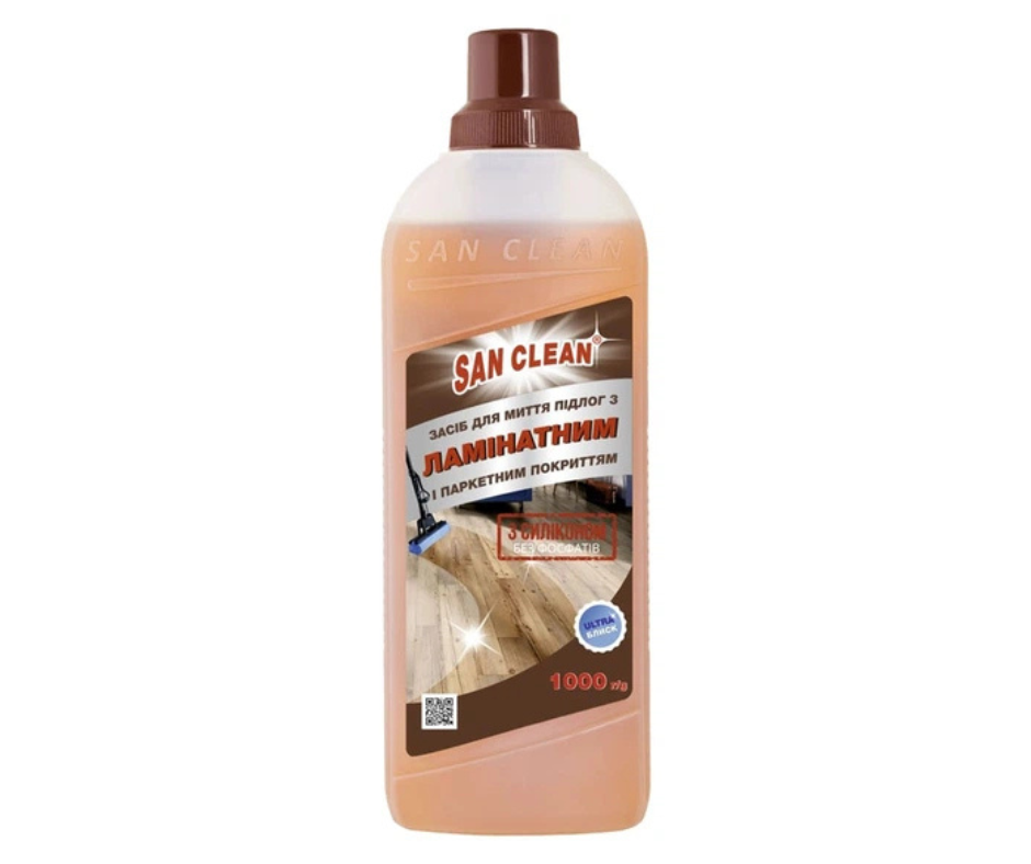 Засіб для миття підлоги San Clean (паркет/ламінат) 1л