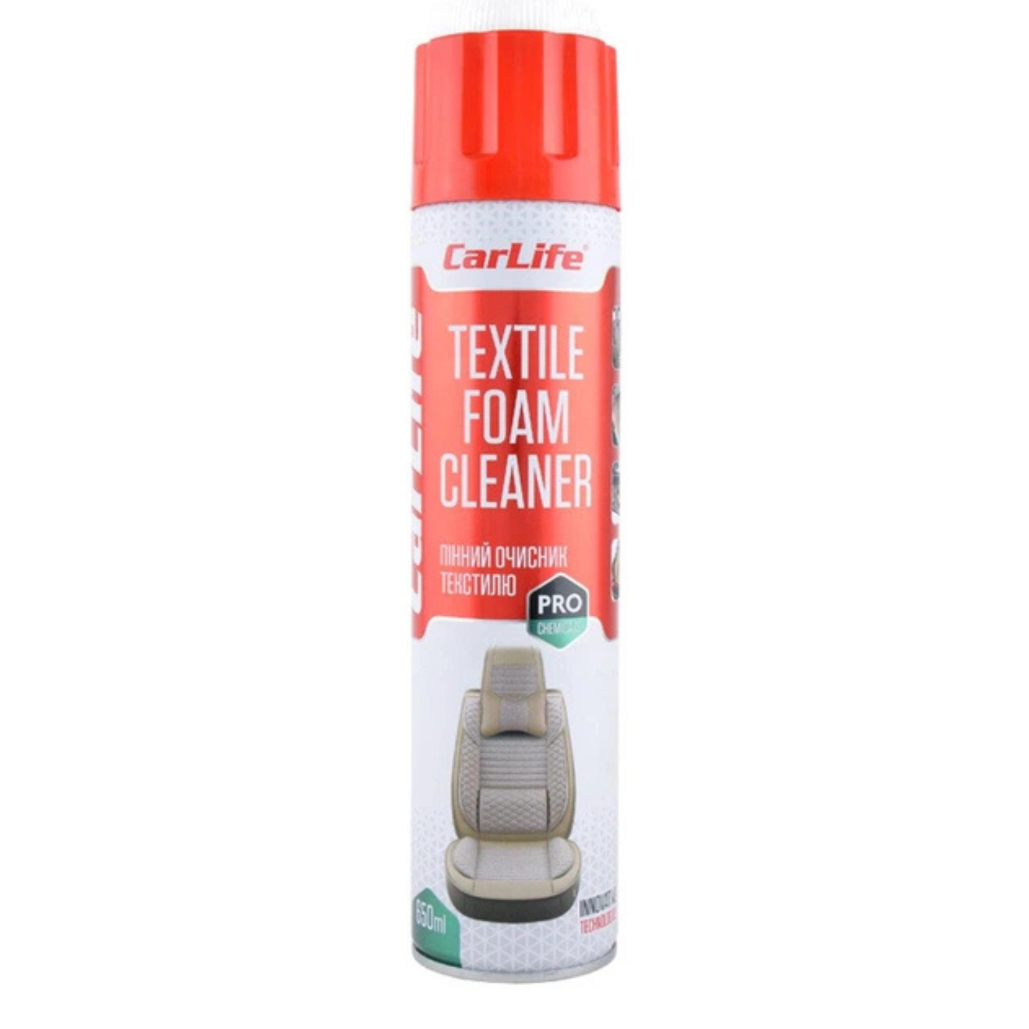 CarLife Очисник текстилю TEXTILE FOAM CLEANER 650мл (CF651)