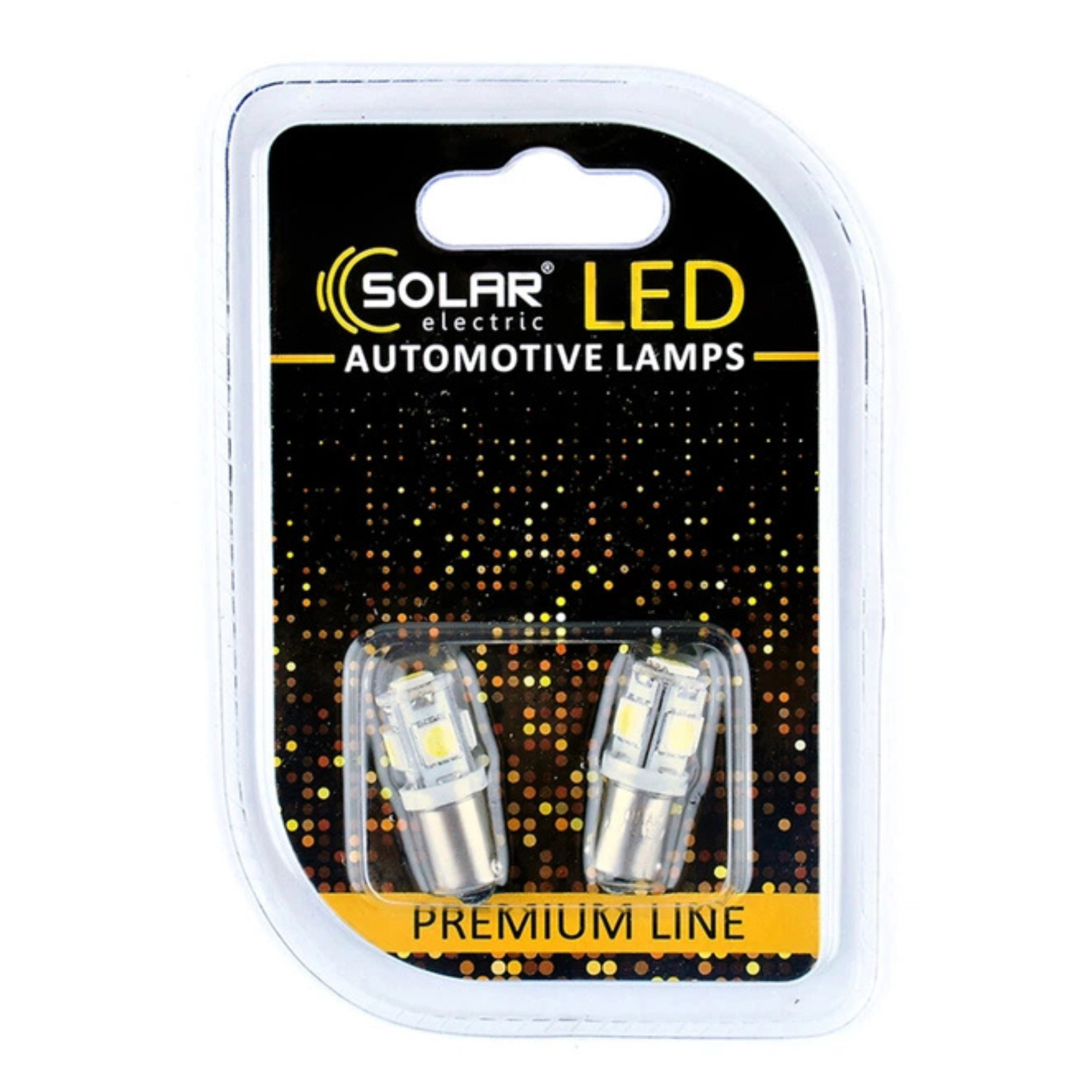 SOLAR electric LED лампа T8.5 BA9s 12V 9SMD 5730 white SL1335 (2шт)