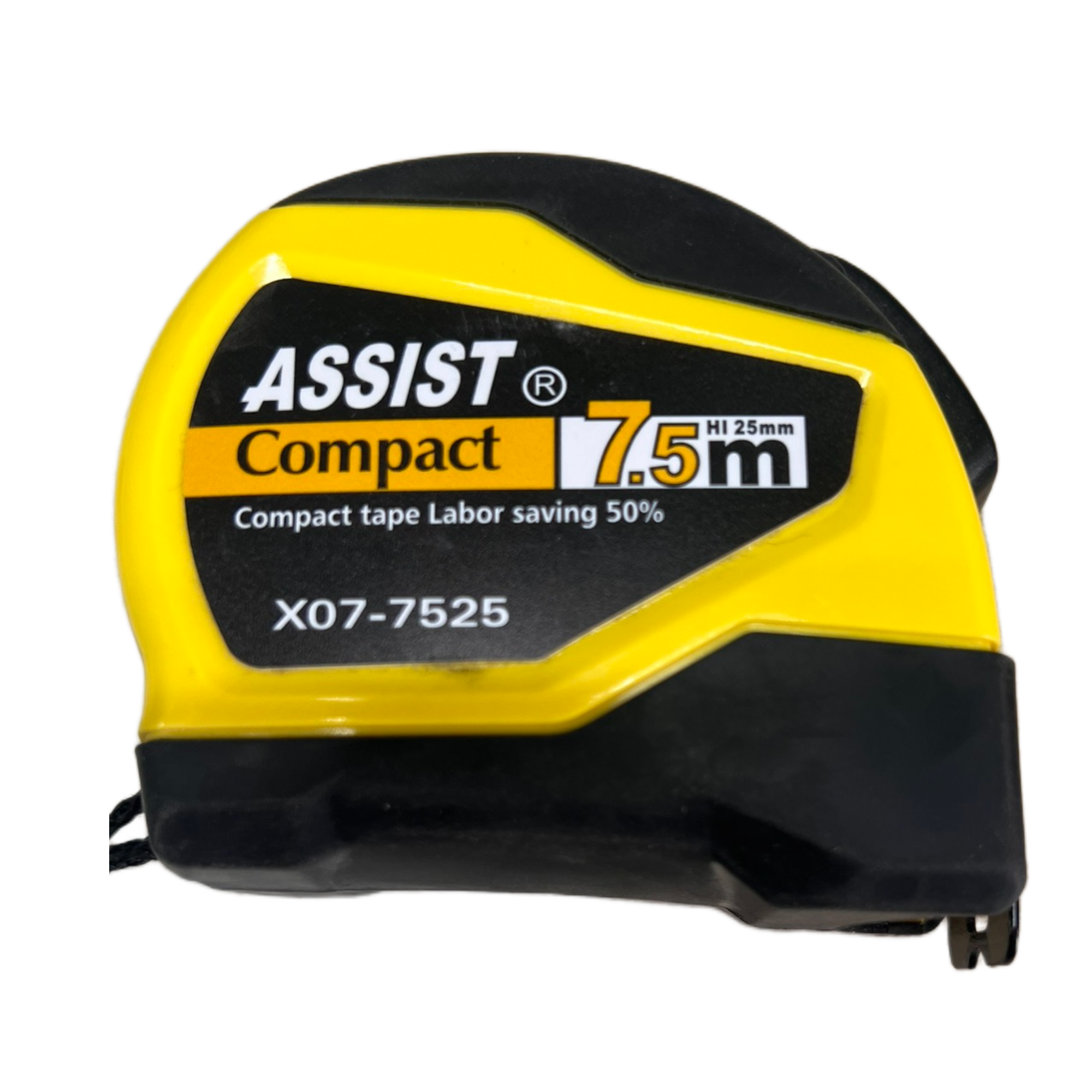 MAGtools Рулетка Х07 ASSIST 7.5х25м прогумований корпус (Арт.2741)