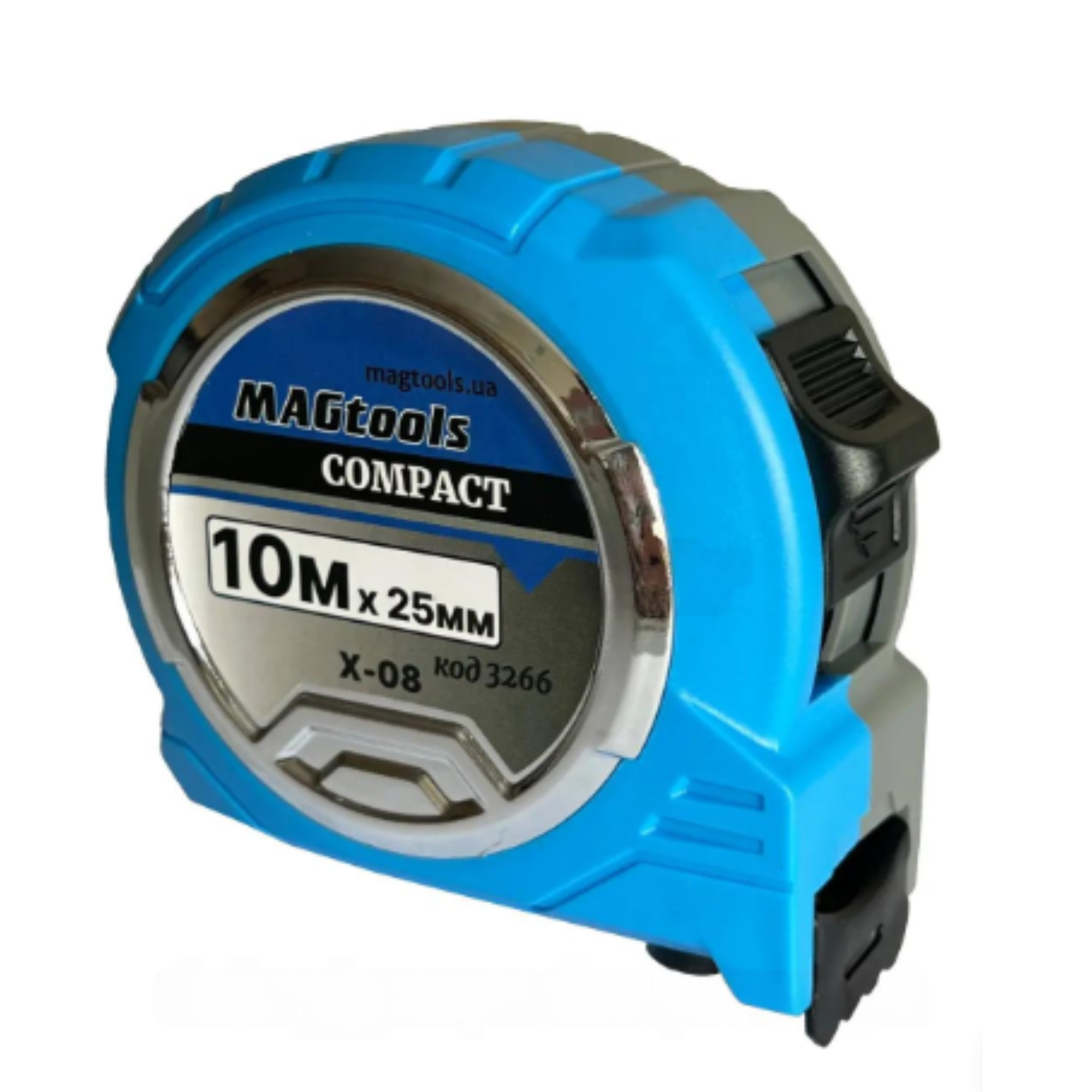 MAGtools Рулетка X-08 10м x 25mm COMPACT (Арт.3266)