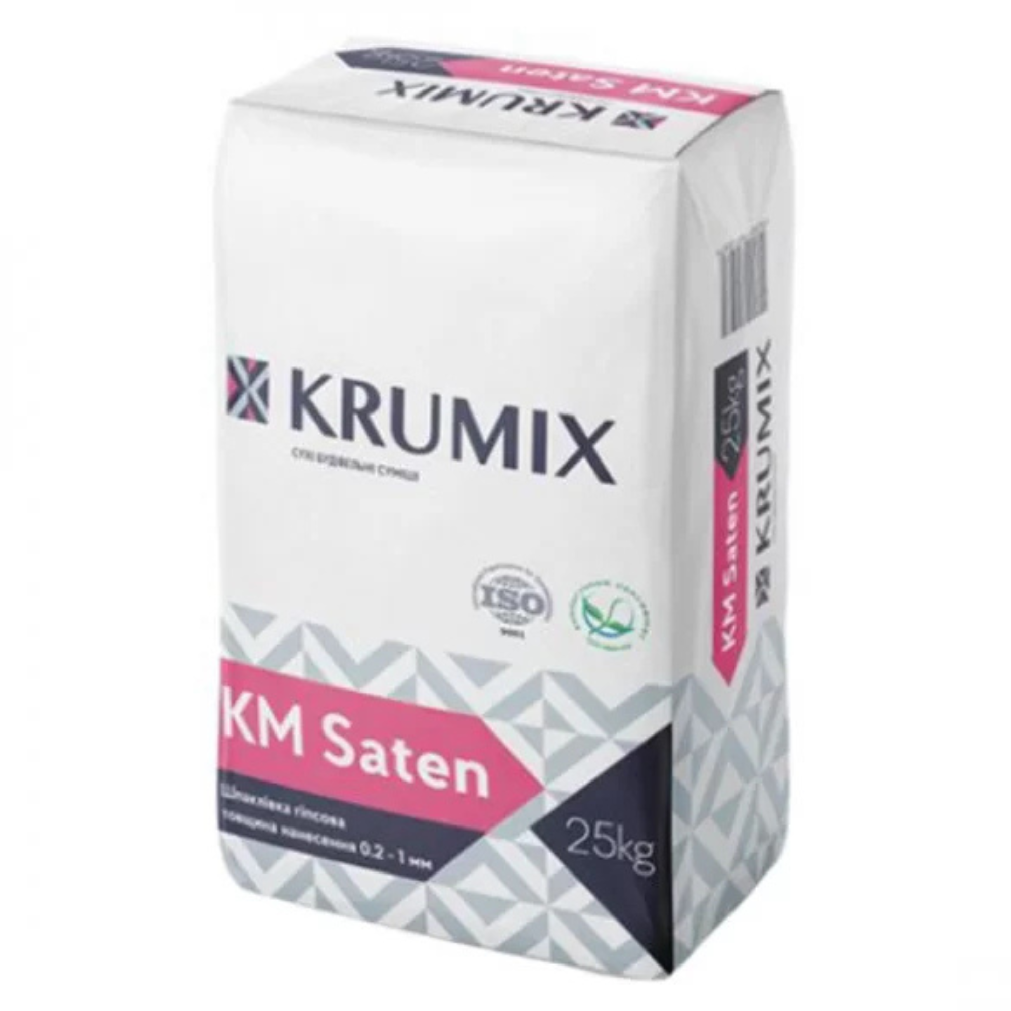 KRUMIX Шпаклівка гіпсова фінішна КМ Saten 25кг/45пал.(0,2-1мм)