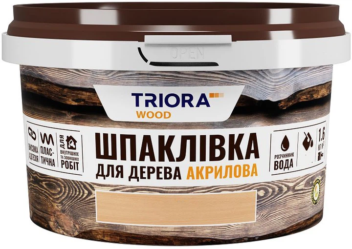 TRIORA Шпаклівка 0,4кг для дерева (Сосна)