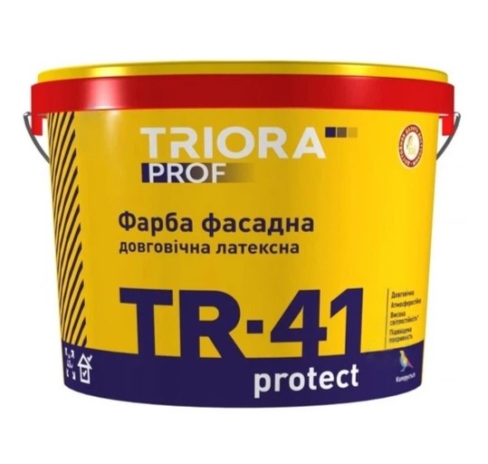 TRIORA Фарба фасадна латексна довговічна TR-41 Protect 10л