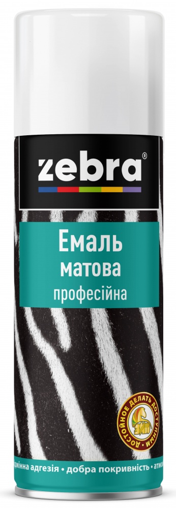 Zebra Емаль Spray професійна матова 400мл Антрацит (RAL7016)